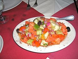 cucumber tomator olive salad Sunnyside NY Queens NY