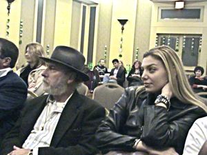 audience listening to A Short Wake at the Queens International Film Festival In East Elmhurst Queens NYC