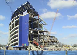 Shea Stadium demolition Winter 2009