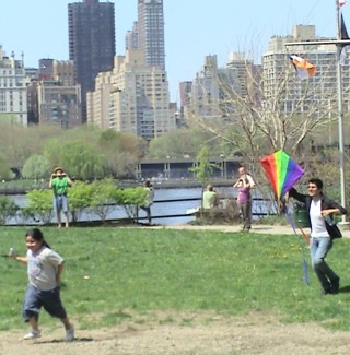 kite Flying at Socrates Sculpture Park Long Island City Astoria Queens