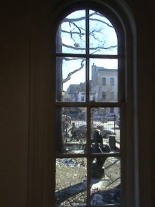 Courtyard of Flushing Town Hall Flushing NY