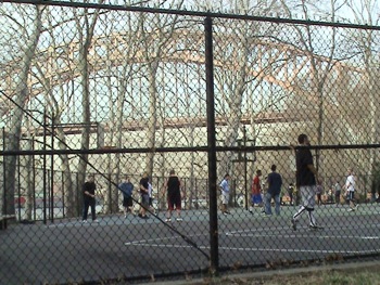 Astoria Park Pool basket ball courts Astoria Park Queens