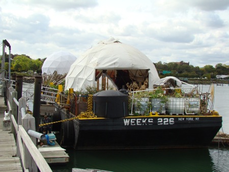 flushing harbor waterpod barge queens ny 2009