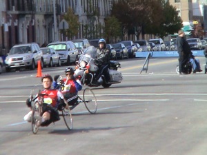 NYC Marathon handicapped participants