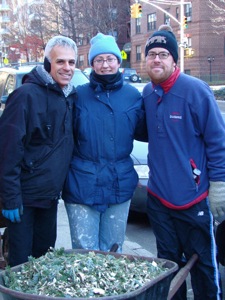 mulching christmas trees in queens 2010