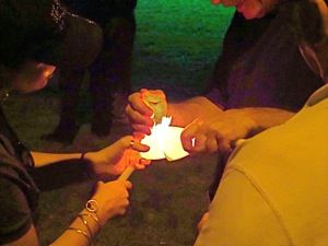 candlelight ceremony 9/11 mcmanus park queens