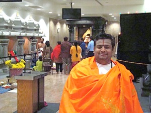 hindu priest ganesh temple flushing