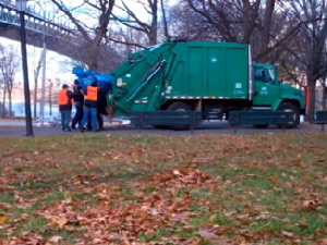 compost truck astoria leaf fest 2010 astoria park