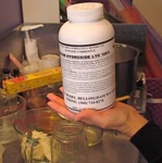 lye used in soap making