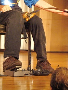 doc hiller on his electric musical saw