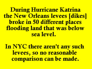 companisons of hurricane irene vs hurricane katrina