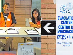 evacuation centers in queens