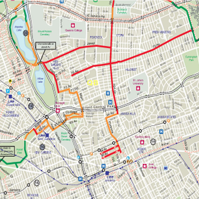bike maps of queens 2012