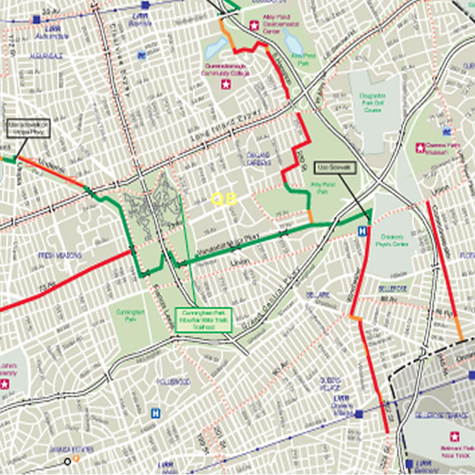 bike paths in eastern queens bike trails in queens