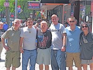 crew at catholic war veterans post 870 woodside clubhouse