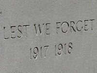 lest we forget doughboy park woodside