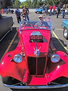 1952 MGTD car at maspeth classic car show antique cars in queens