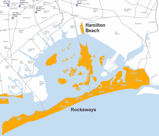 zone a emergency evacuation areas in queens