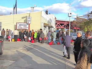 gas shortage in queens post hurricane sandy 2012