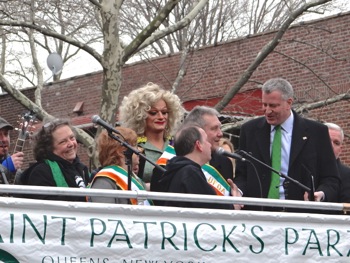 de blasio st pats parade photos 2014