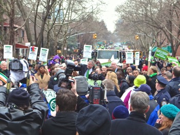st pats parade photos 2014 de blasio