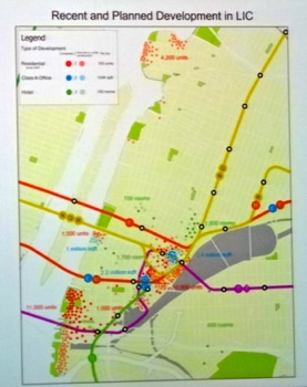 map showing lic development residential development lic commercial development lic