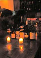 wine bottles at winegasm bar restaurant  astoria queens ny