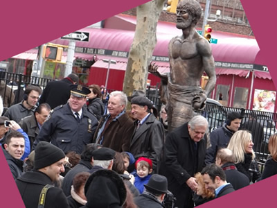 sophocles statue athens square park astoria
