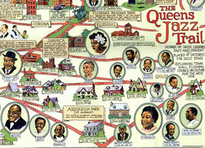 queens home of jazz queens jazz trail map