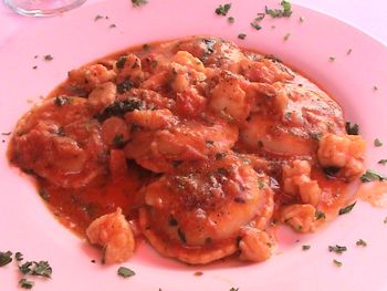 lobster ravioli shrimp seafood Da Giannis restaurant Long Island City Queens NY