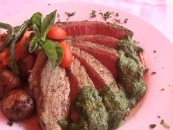 tuna seafood da gianni's Italian restaurant Long Island City Queens NY