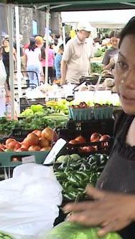 Jackson Heights Farmers Market in Jackson Heights neighborhood in Queens NY
